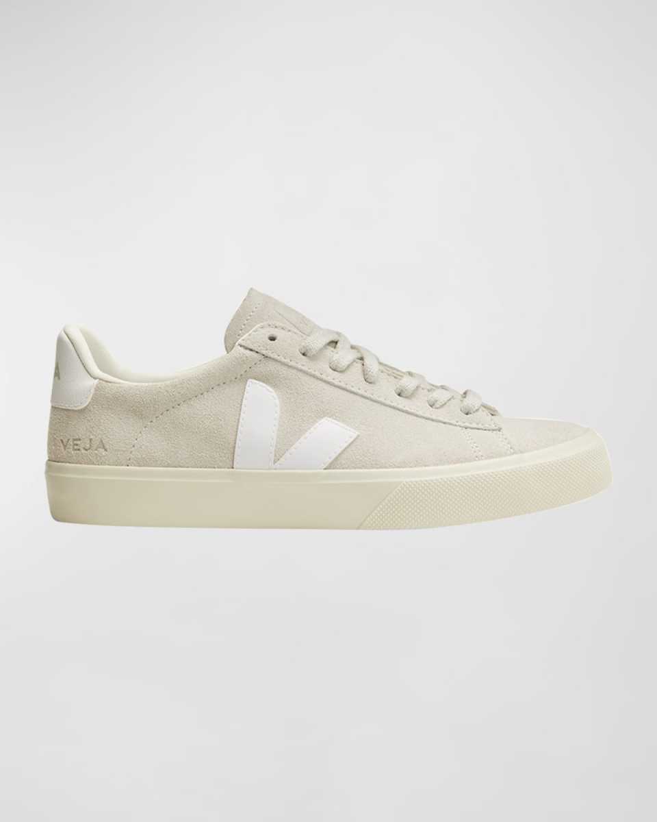 Campo Mix Leather Low-Top Sneakers